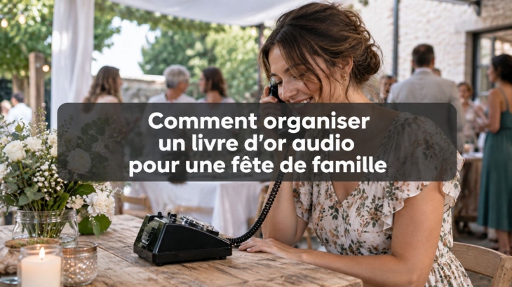 Livre d�or audio : conserver les rires et les anecdotes d�une f�te de famille
