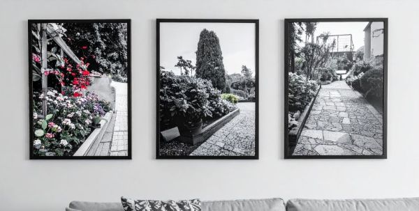 triptyque affiche decoration pour la salon