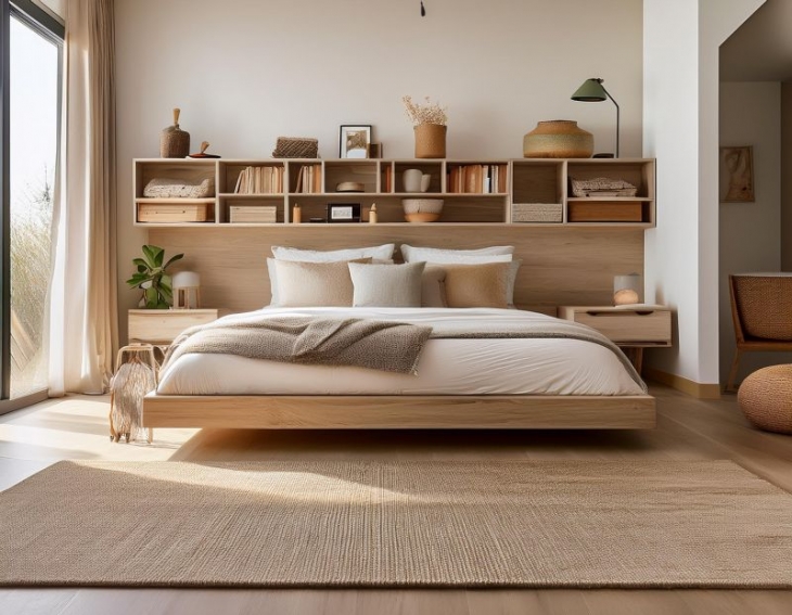 Chambre parentale aux rangements optimis�s