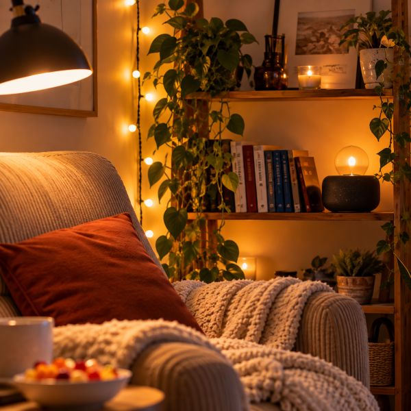 G�rer les diff�rents �clairage dans un coin d�tente