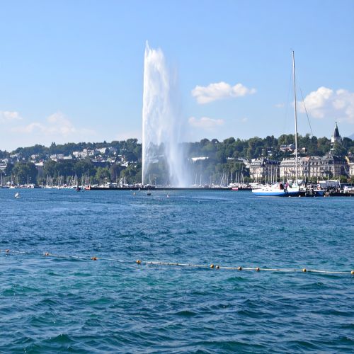 jet d'eau � Geneve.