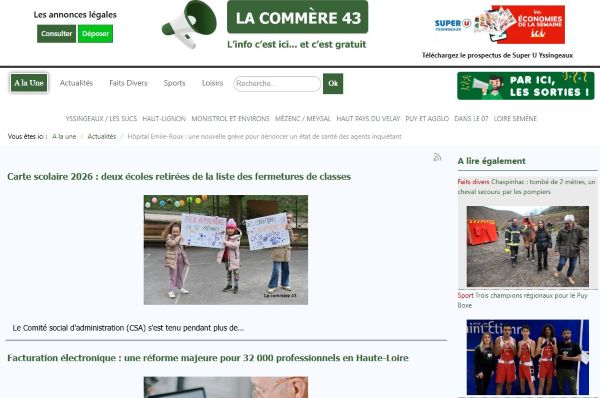 La commere 43 actualit�s
