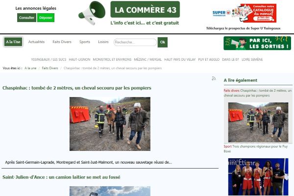 La commere 43 faits divers aujourd'hui