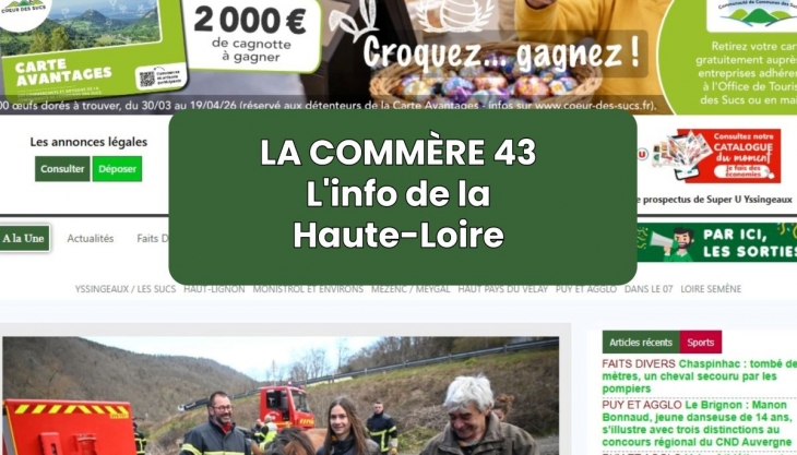 La comm�re 43 : d�couverte de lacommere43.fr en Haute-Loire